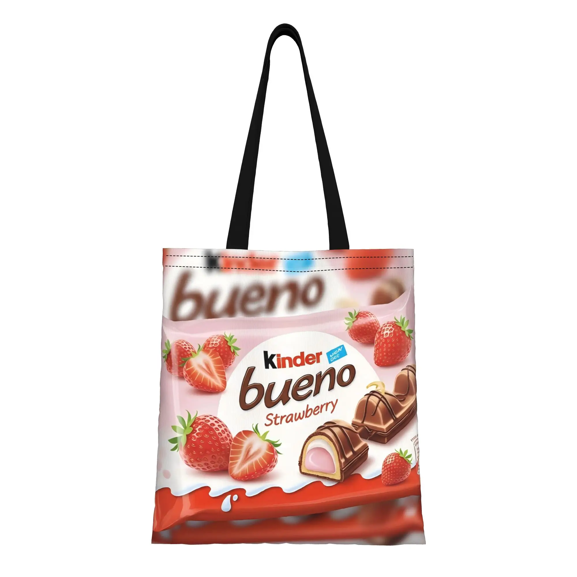 

Kinder Bueno 6 kinder Canvas Tote Bag Perfect for Outdoor Women's Top-Handle Bags