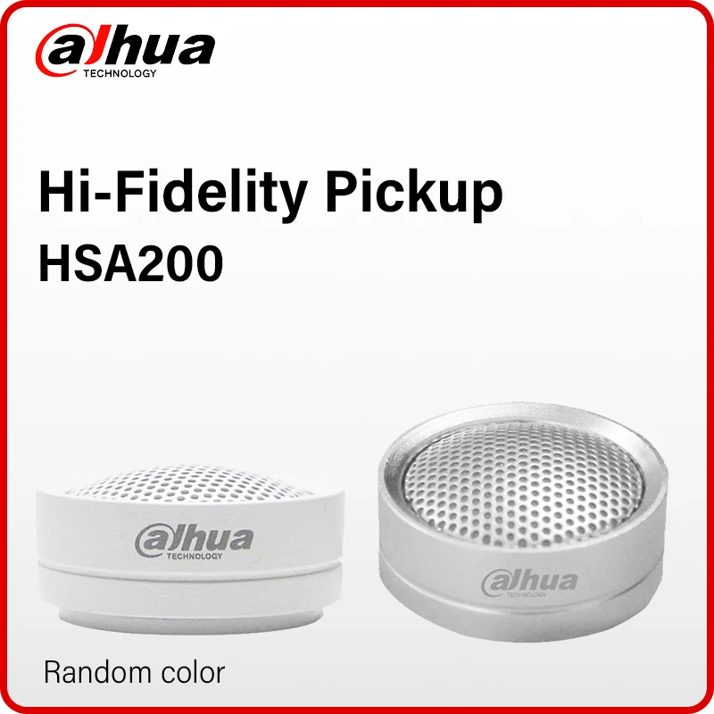 Dahua Hi-fidelity Pickup HSA200 High Sensitivity All Directional Microphone Head IP Camera Aluminum Sound Acquisition10~70 m2