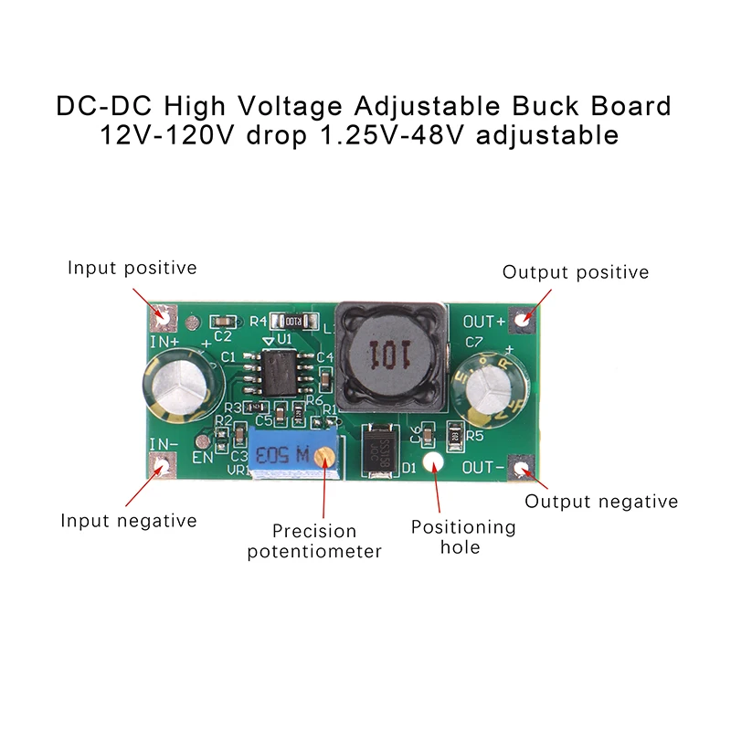 1PC DC-DC 12-120V à 1.5V-48V Abati eur Tech Conseil Tension Buck Réglable Alimentation Convertisseur