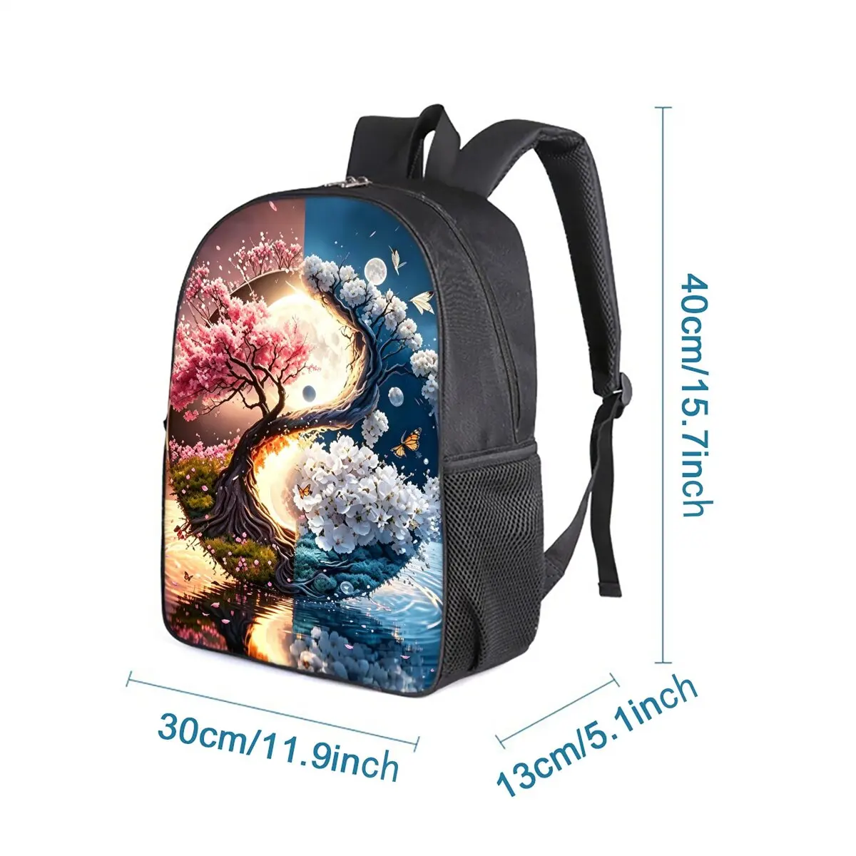 Tree Of Life Print Single Layer Backpack Simple Style for Boys/Girls Children Best Gifts 2D Flat Cartoon School Bags