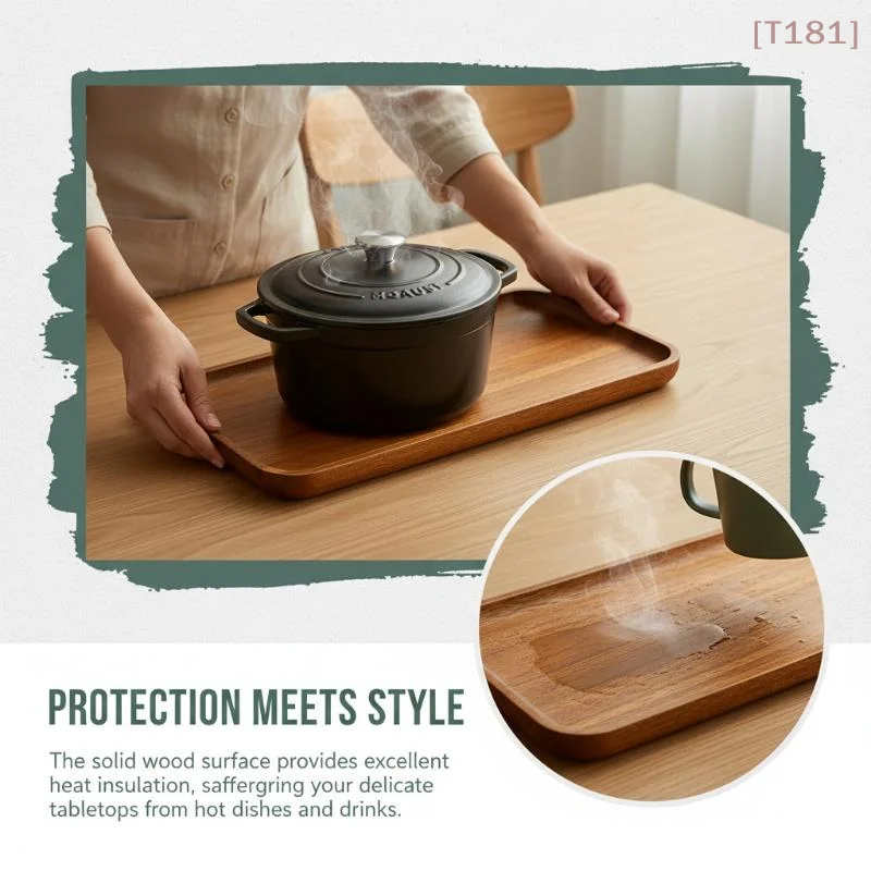 

[E] Tableware Solid Wood Round Dessert Plate Japanese-style Wooden Tray Snack Plate Dried Fruit Plate Wooden Plate
