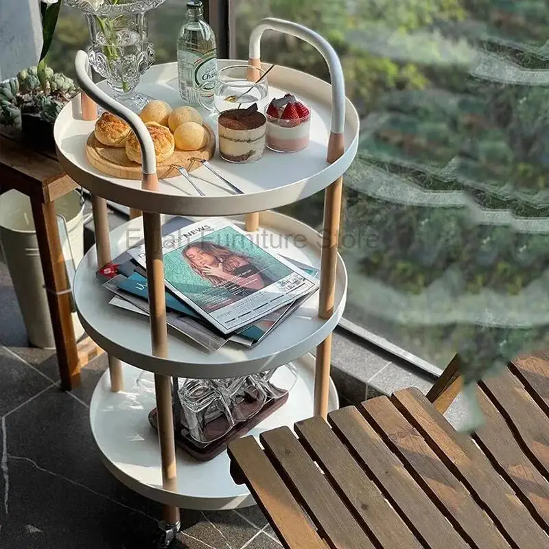 Storage Dining Floor Carts Shelves Carts Carts Solid Wood Bedrooms Food Serving Cart Wheels Salon Furniture