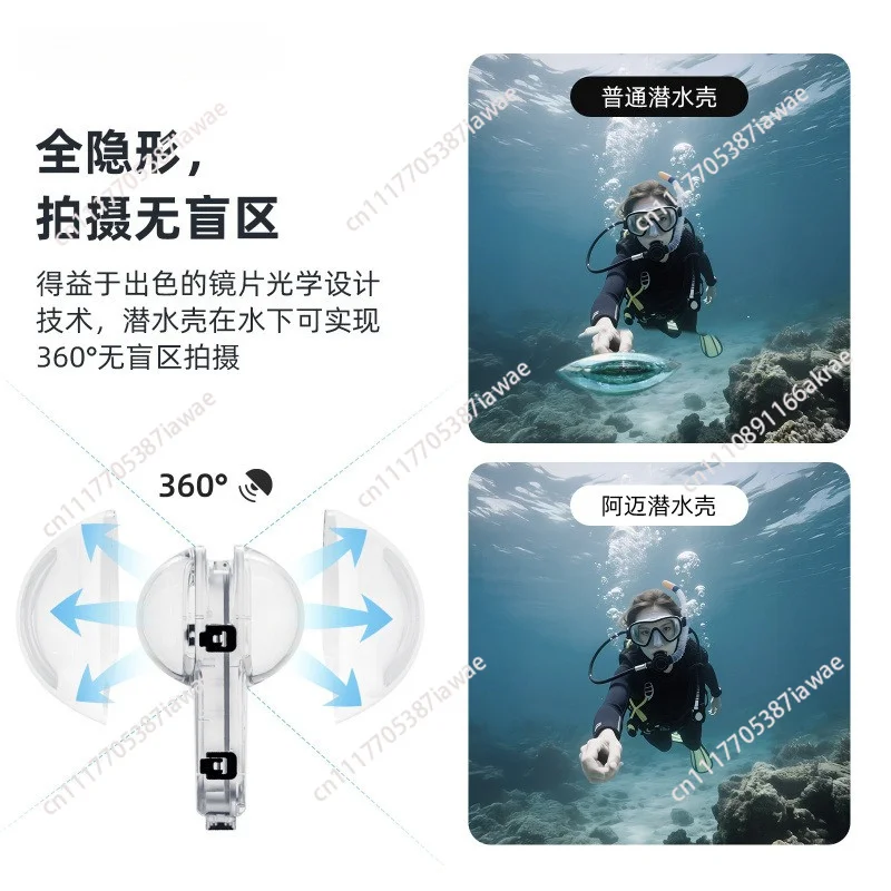 Quick Release Full Invisible Submersible Case Sports Camera Accessories