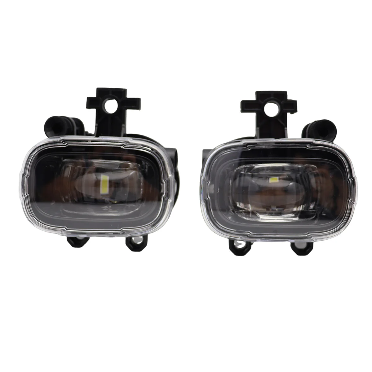 1Pair Car Lens LED Fog Lights Assembly for Nissan X-Trail Rogue Juke Kicks 2021-2023 Front Daytime Running White