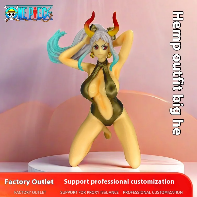 One Piece Series Handmade Kaido Daughter Gk Kneeling Posture Yamato Handmade Statue Ornament Gift Model Color Box