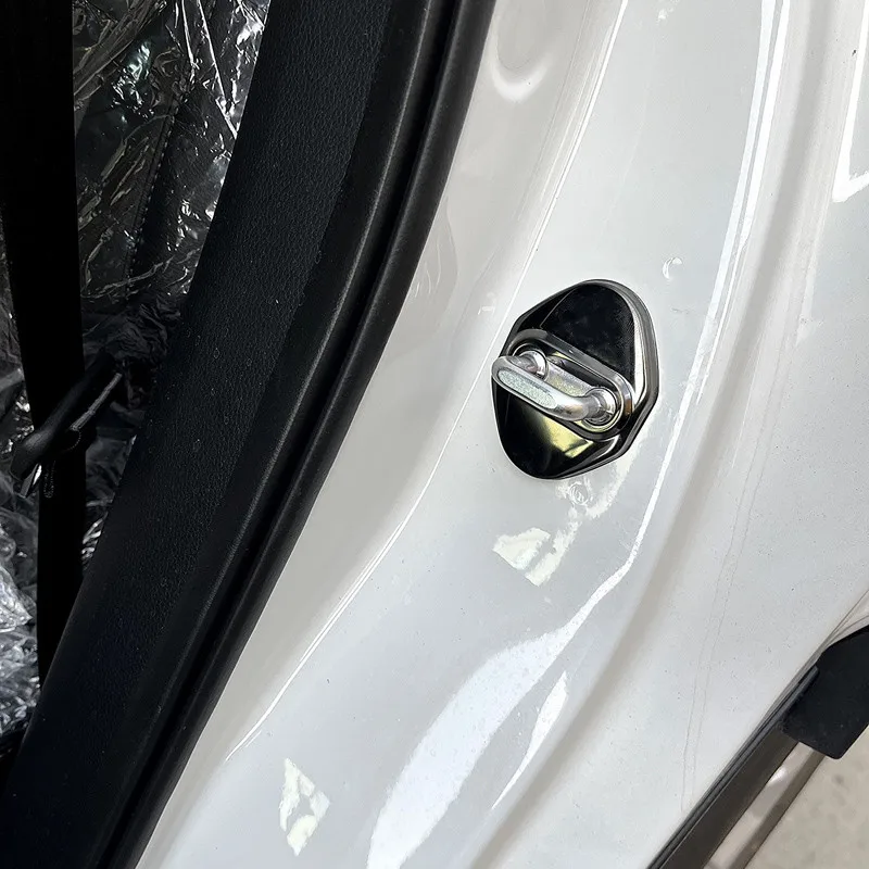 4pcs Car Stainless Steel Door Lock Cover Protect Buckle Cover Stickers For Honda Freed GB3 GB5 GB6 GB7 GB8 2010 2014 2018 2022