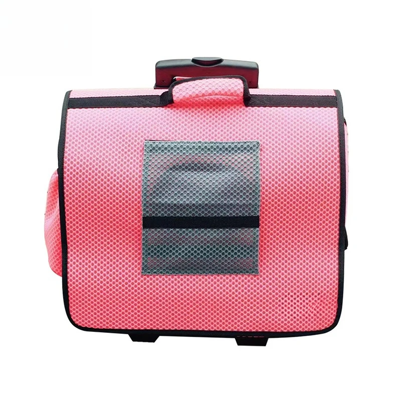 Foldable portable trolley case for cat bag and dog backpack
