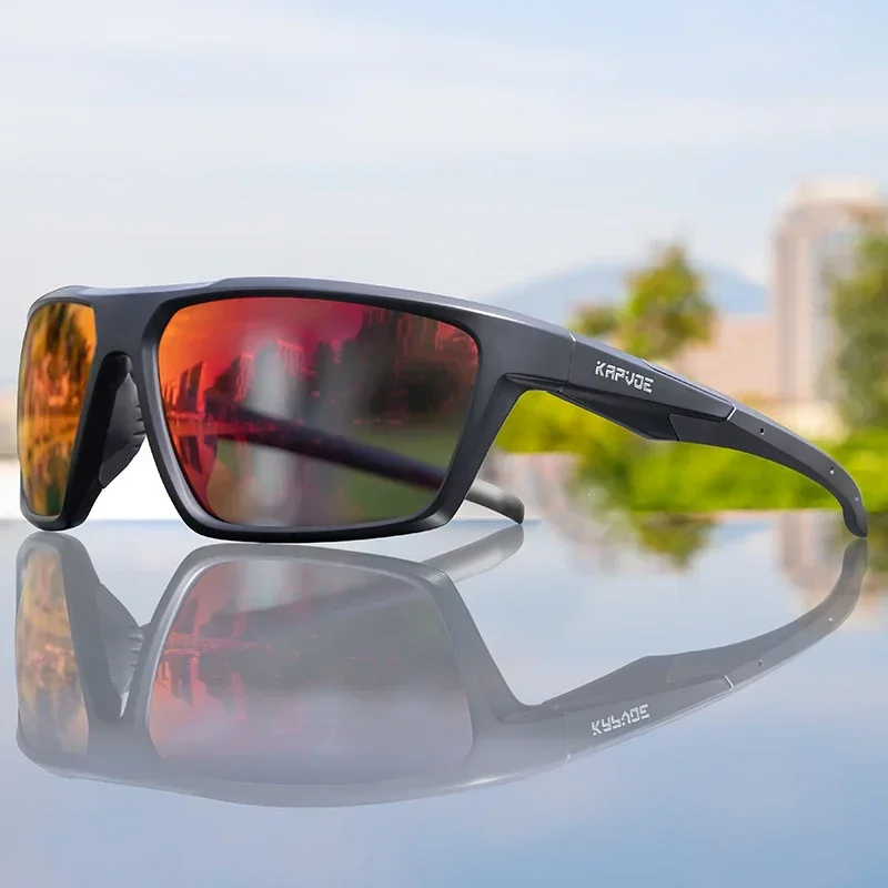 Kapvoe Polarisierte UV400 Radfahren Brille Sport Brille Radfahren Sonnenbrille Mann Frauen Rode Bike Brillen Outdoor MTB Fahrrad Brille