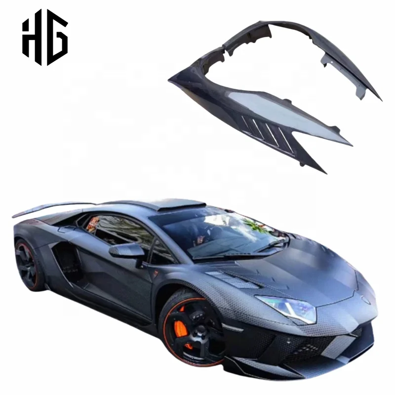 

Upgrade to Msy Style Dry Carbon Fiber Side Fenders Body Kit For Lamborghini Aventador LP700 LP720 LP740 Coupe Car Accessories