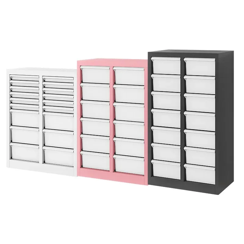 White Drawer Household Locker Nail Shop Makeup Nail Polish Finishing Cabinet Pinch Badge Millet Storage Sorting Cabinet