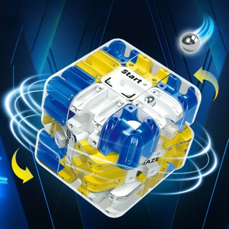 ثلاثية الأبعاد الكرة تحمل المكعب السحري المتاهة تعلم التعليم الوالدين الطفل معركة لعبة الإجهاد الإغاثة مكتب عمل لعب للأطفال هدية #1