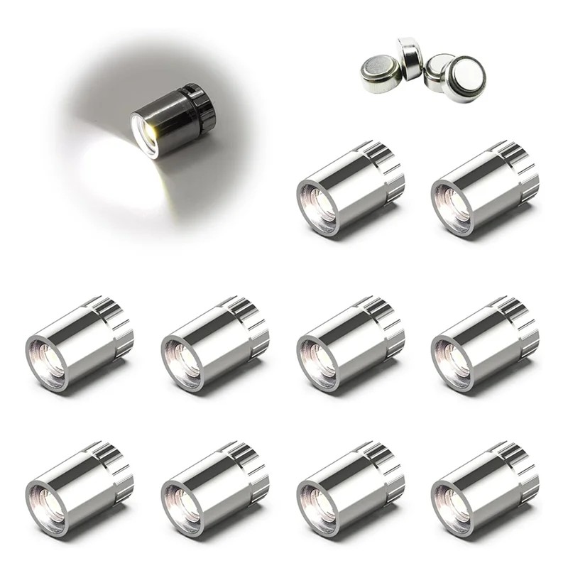 A76K 20 Pack Small Spotlight Battery Operated LED Lights, LED Wireless Miniature Spot Light For Jewelry Showcase Display