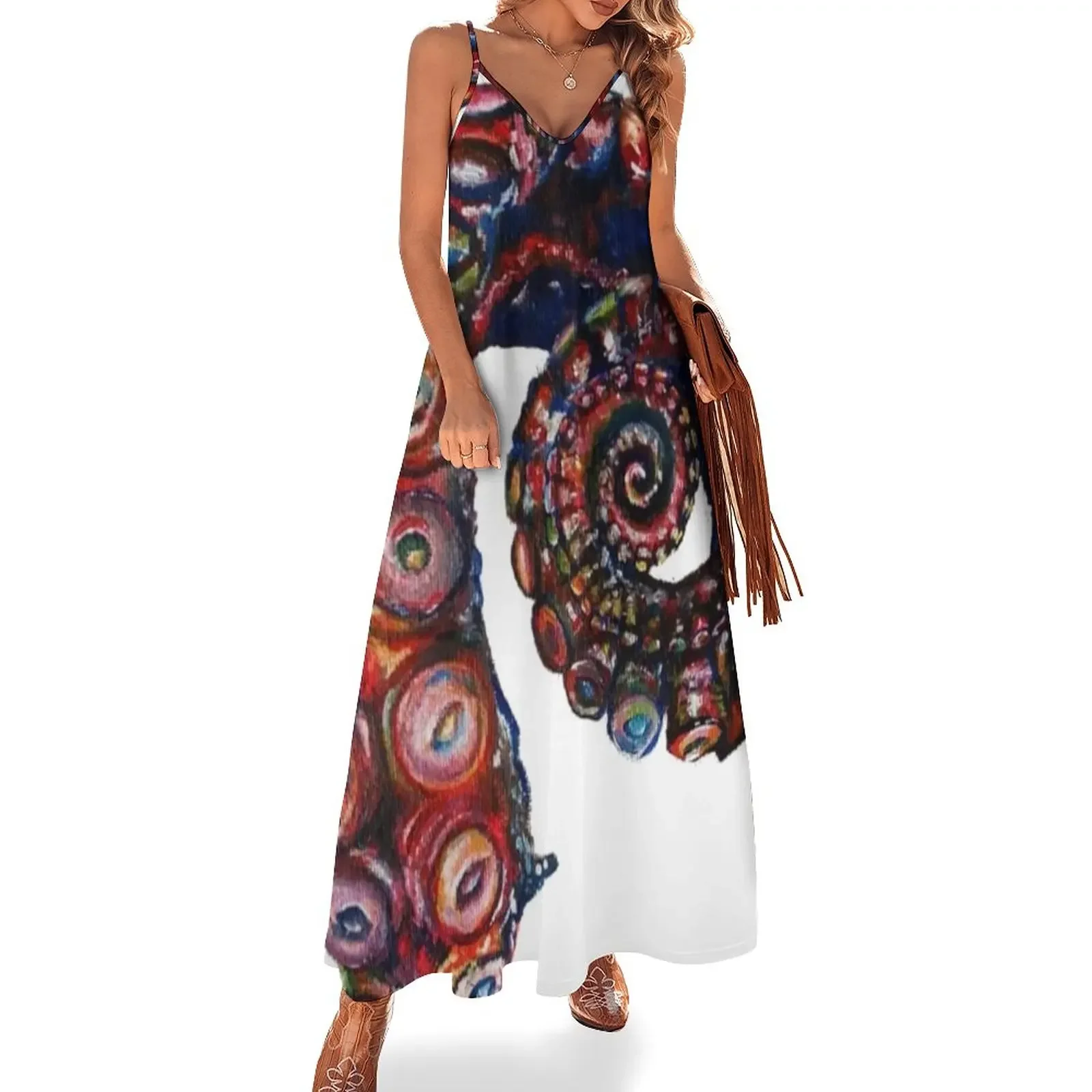 Squid Tentacle Sleeveless Dress dress for women 2025 dresses summer