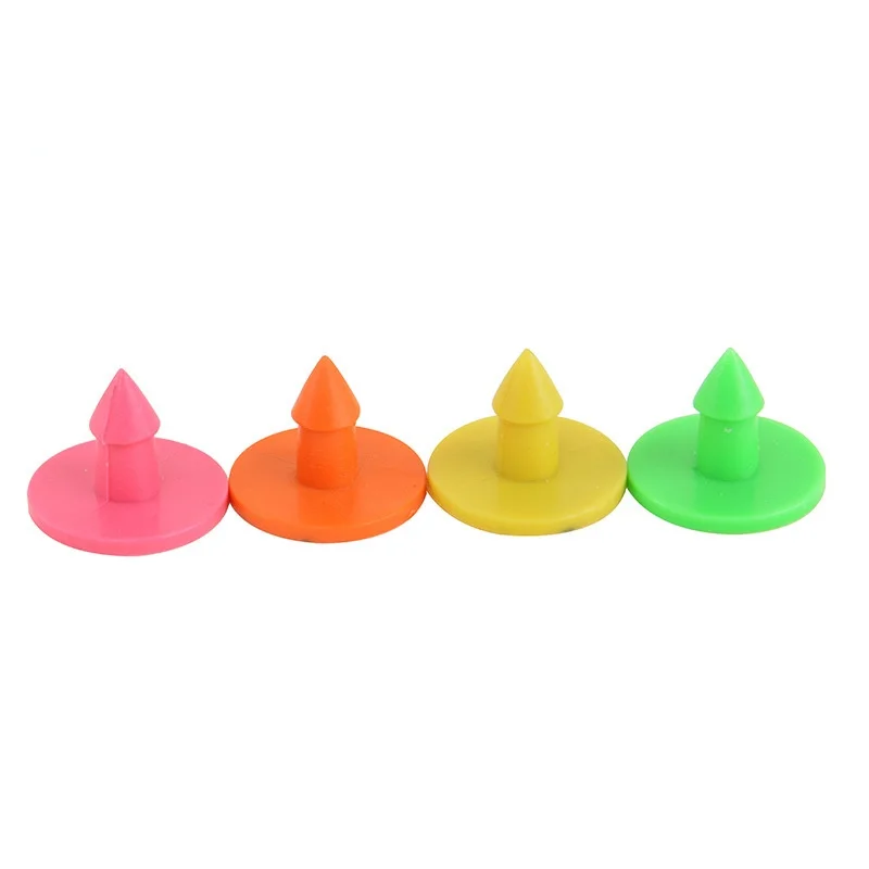 25pcs Durable Plastic Rabbit Fox Mink Dog Small Animal Ear Tag With Number Laser Typing Earrings Farm Animal Identification Card