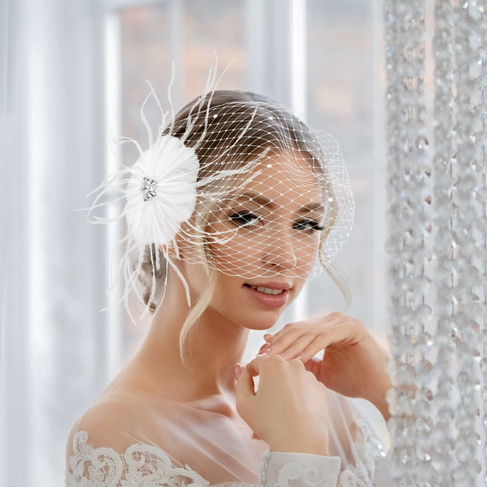 

Белая заколка для волос в форме чароде, свадебное украшение для волос, декоративная заколка для чаепития, заколка для волос для женщин