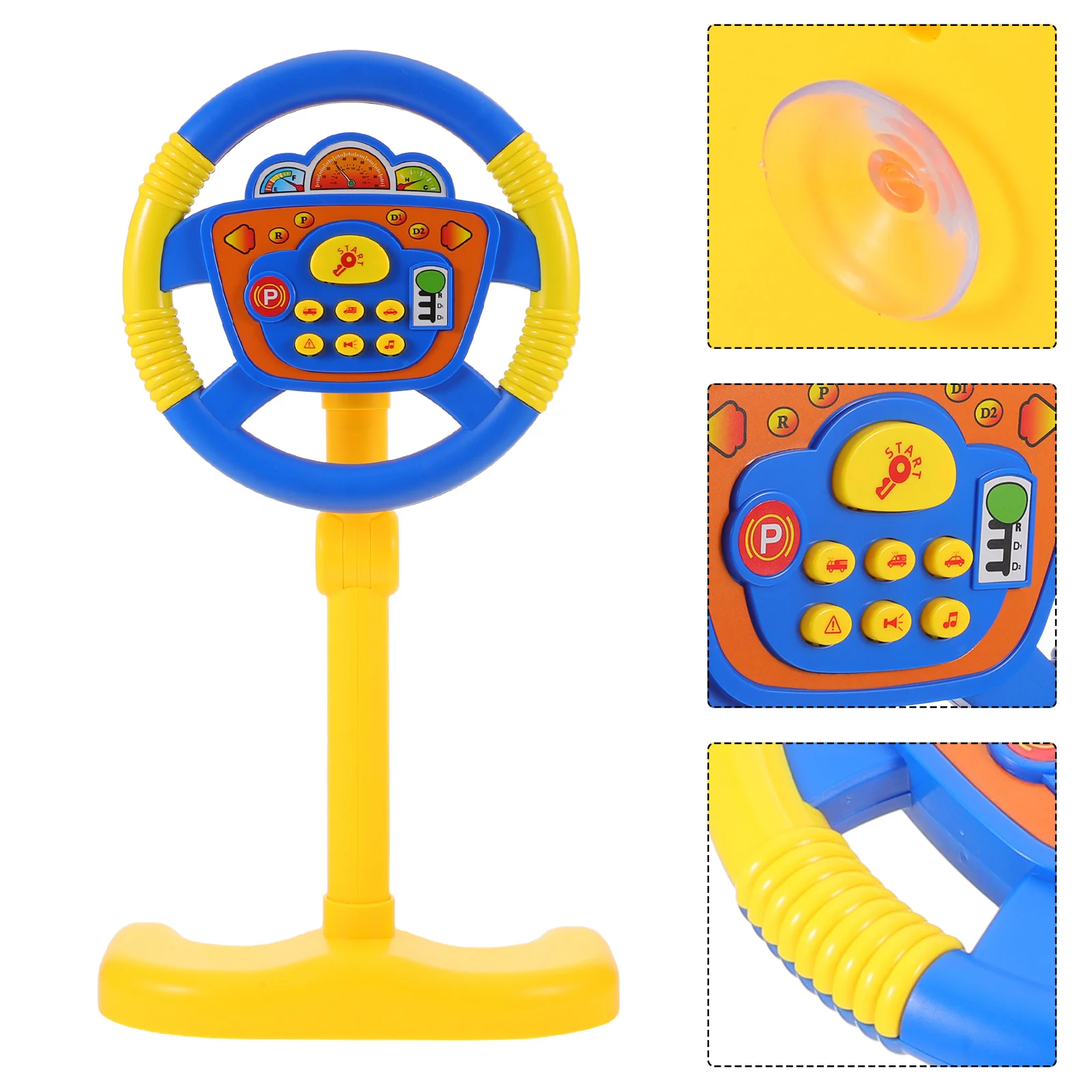 أطفال محاكاة عجلة القيادة التظاهر اللعب القيادة محاكاة تستقيم الموسيقى الإلكترونية الصوت الطابق الوقوف التظاهر عجلة القيادة
