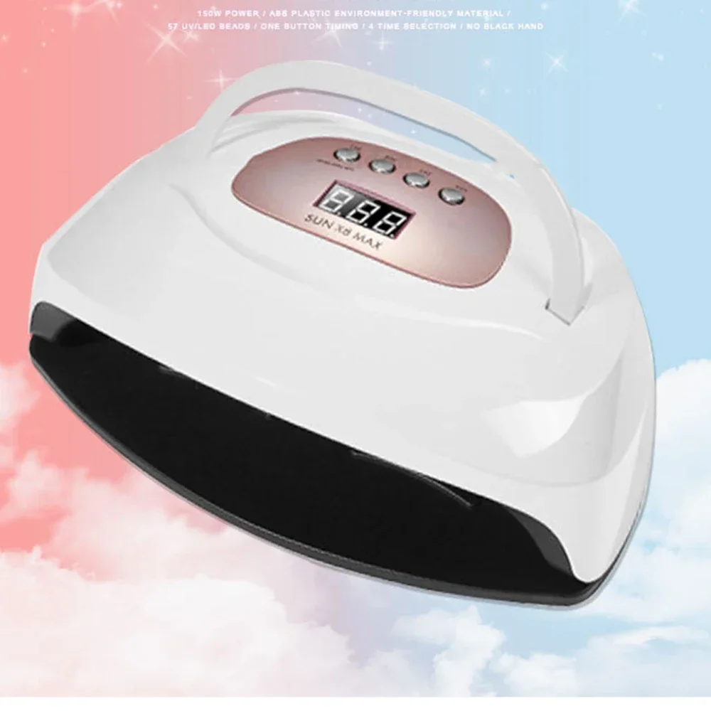 300 Watt Professional UV Nail Polish Drying Lamp, Fast Curing Gel Nail Polish Lamp, Drying Tool for Fingernails and Toenails