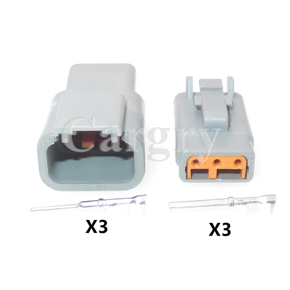 1 Set 3P ATM04-3P ATM06-3S DTM06-3S DTM04-3P AC Assembly Car Male Plug Female Socket Auto Waterproof Cable Socket