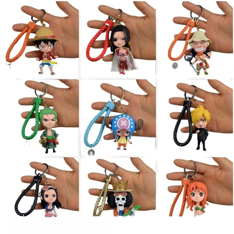 

Pirate Keychain Pendant Handmade, Men's and Women's Cartoon Dolls, Personalized Luffy, Solon, Ace, Mini Festival Gift