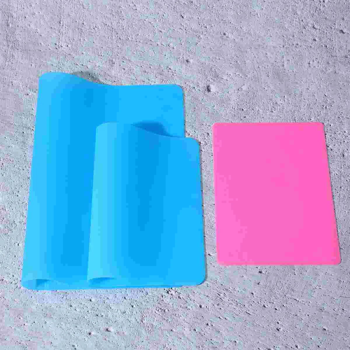 2pcs Epoxy Silicone Gasket DIY Handmade Jewelry Table Mats (Size L for Each 1pc) Silicone Mats Nonstick Silicone Sheet