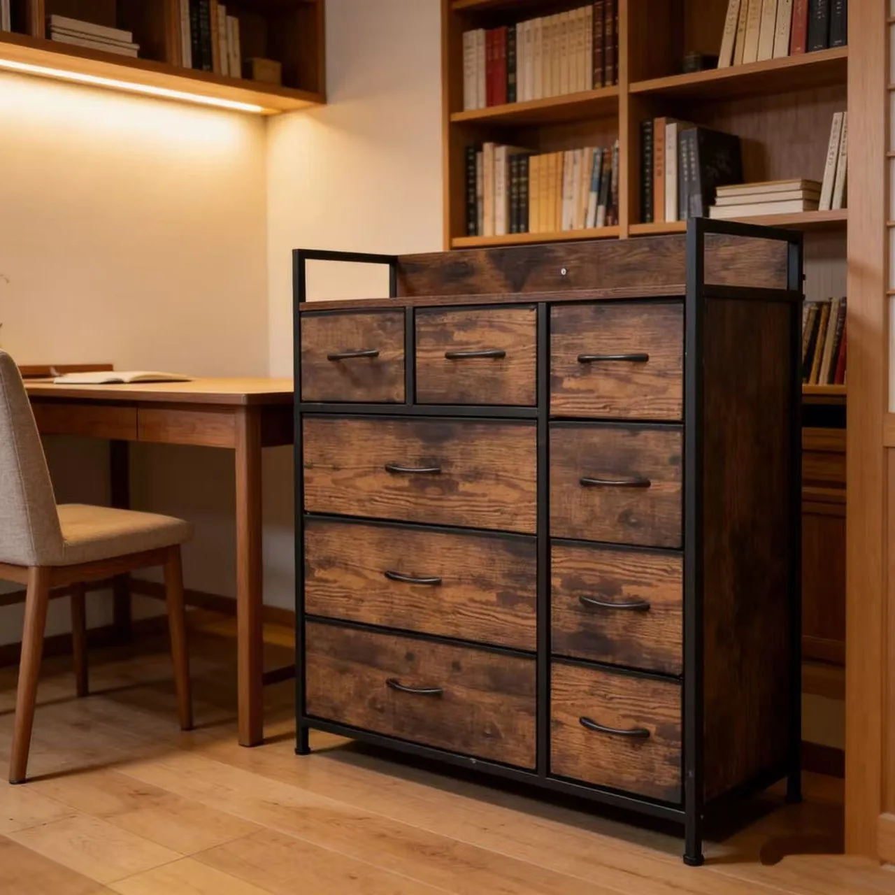 

Storage Simple Modern Barn Door Locker Bedroom Home Living Room Wall Nine Bucket Cabinet