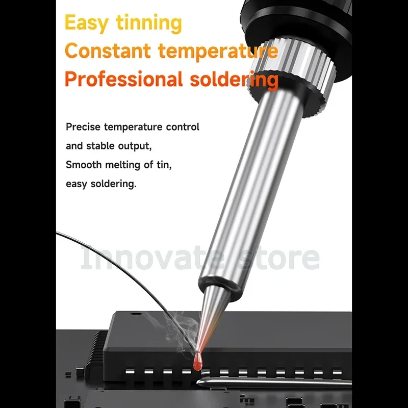MECHANIC HK-990 Anti-static Soldering Iron 90W Intelligent Digital Welding Pen Quickly Heating  Soldering Repair Heater Tip