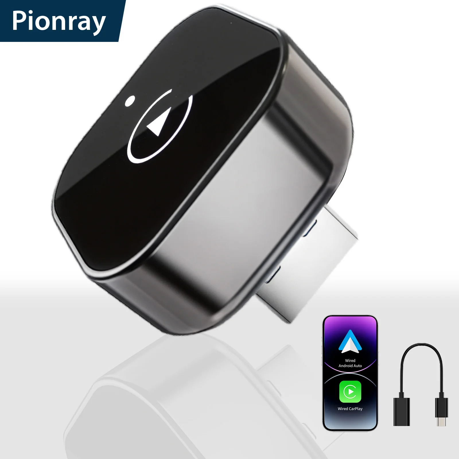 Mini  Wireless CarPlay Adapter 2026 New Version, Stable No-Delay Plug&Play for Android Auto iPhone iOS USB/Type-C