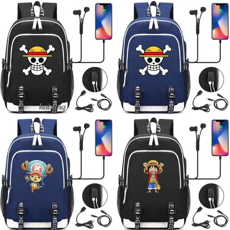 

Hot One Piece Luffy Printing Backpack Women Men Backpacks Rucksack Boys Students School Bags Bagpack Laptop Mochilas