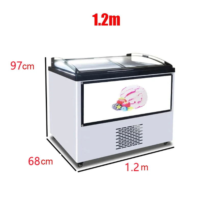 Hard Ice Cream Display Cabinet Commercial Thick Cut Stir-Fried Yogurt Refrigerator Buffet Scoop Ball Freezer