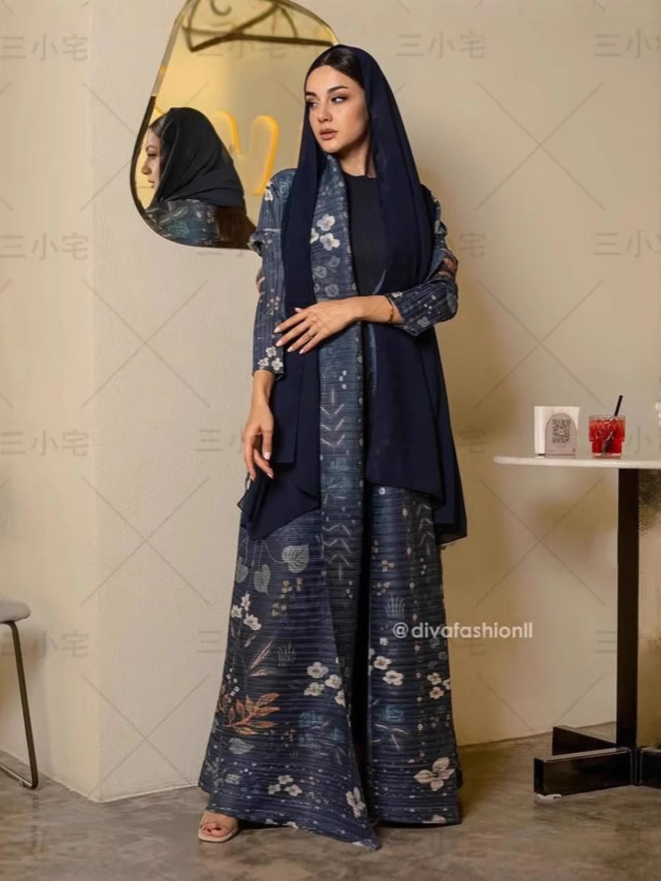 

Eid Muslim Abaya for Women Cardigan Dresses Abayas Miyake Pleated Ramadan Dubai Jalabiya Kaftan Vestidos Arab Long Robe 2025