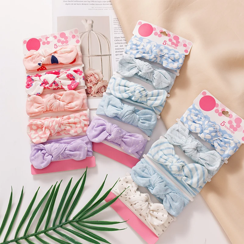 

5pcs/set of baby headgear, hairband protection for fontanelle, and children's headgear