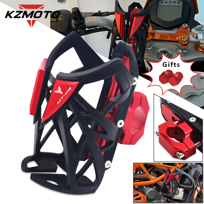 For MT-03 MT-25 MT-125 MT03 MT25 Universal Motorcycle Accessories Crash Bar Water Bottle Holder Drink Cup Bracket Stand