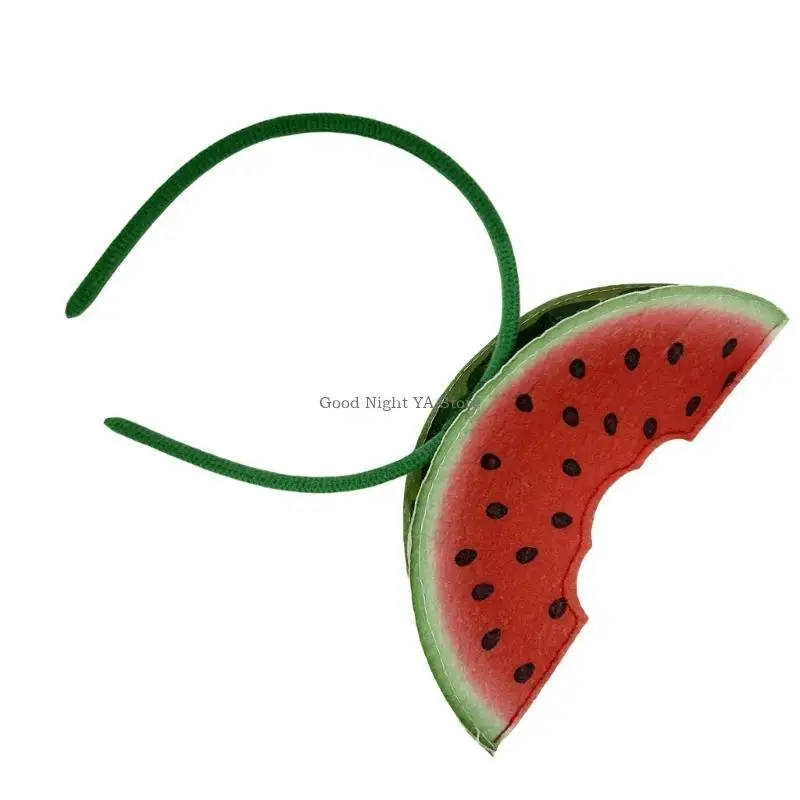 Cerchietto per capelli da vacanza con cocomero tropicale hawaiano per appassionati feste e accessori per feste