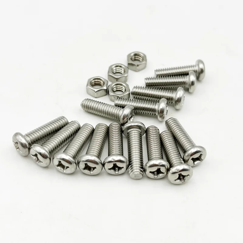 500/320 stücke Kreuz runds ch raube Mutter satz m1 m 1,2 m 1,4 m 2, 5 m2 m 1, 5 m3 Edelstahl kreuz runde Kreuz schlitz schraube – Detail 4