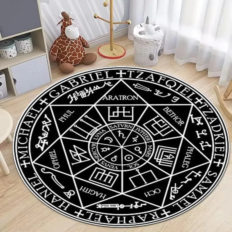 Fullmetal Alchemist Anime Modern Colorful Kitchen Non-Slip Round Rug