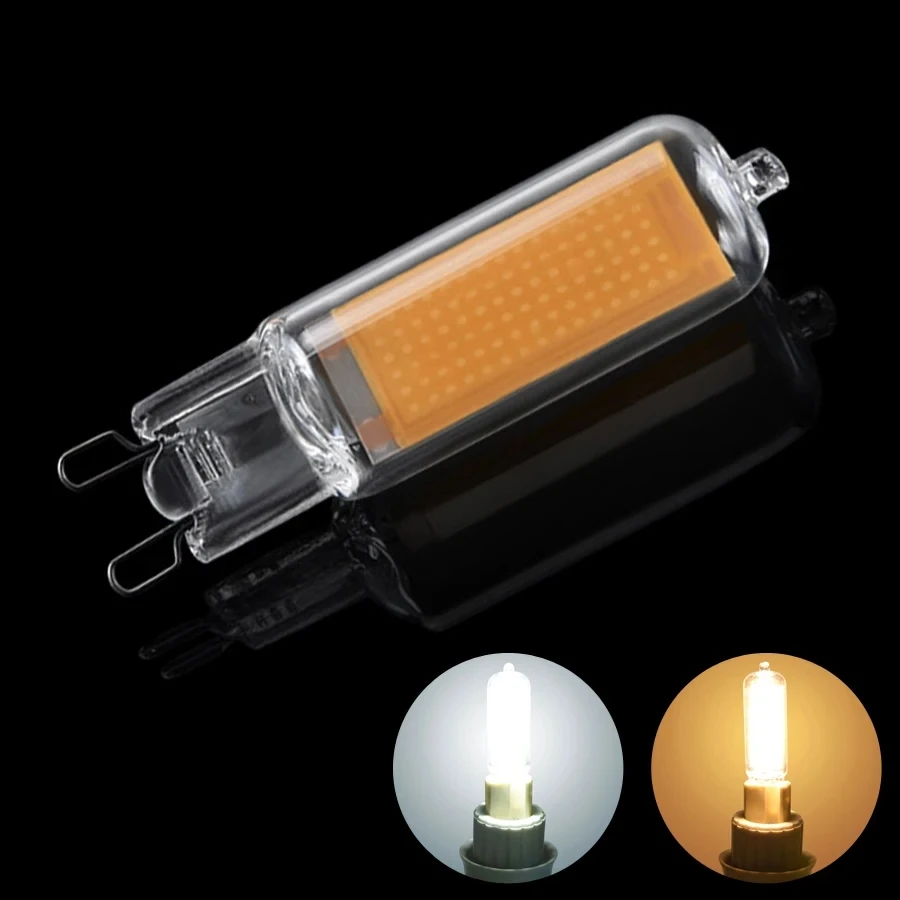 Mini G9 LED 220V 230V COB Light Bulb 5W 7W 10W Glass Body Home Chandelier Spotlight Replace 20W 30W 40W Halogen Lamp Lampara LED