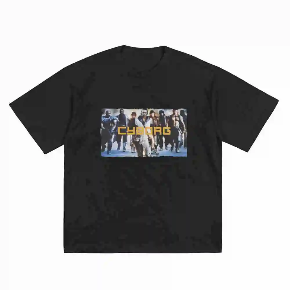 Cyborg 1989 Van Damme Short Sleeve Tee 100% Cotton T-Shirt