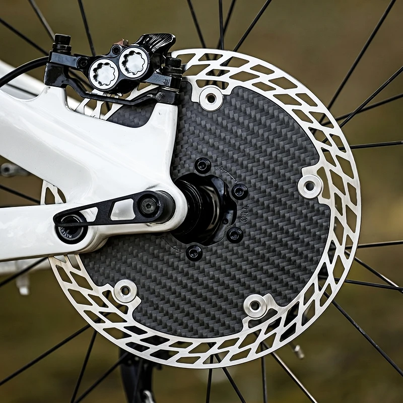 ATWEINA Carbonfaser-Schwimmbremsscheibe für Rennräder, Edelstahl-Bremsscheibe für Mountainbikes, Modifikationszubehör