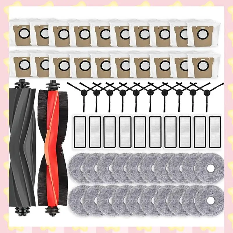 

AB51 For Dreame Bot L20 Ultra / L30 Ultra Vacuum Cleaner Main Side Brush Hepa Filter Mop Dust Bags Replacement Parts