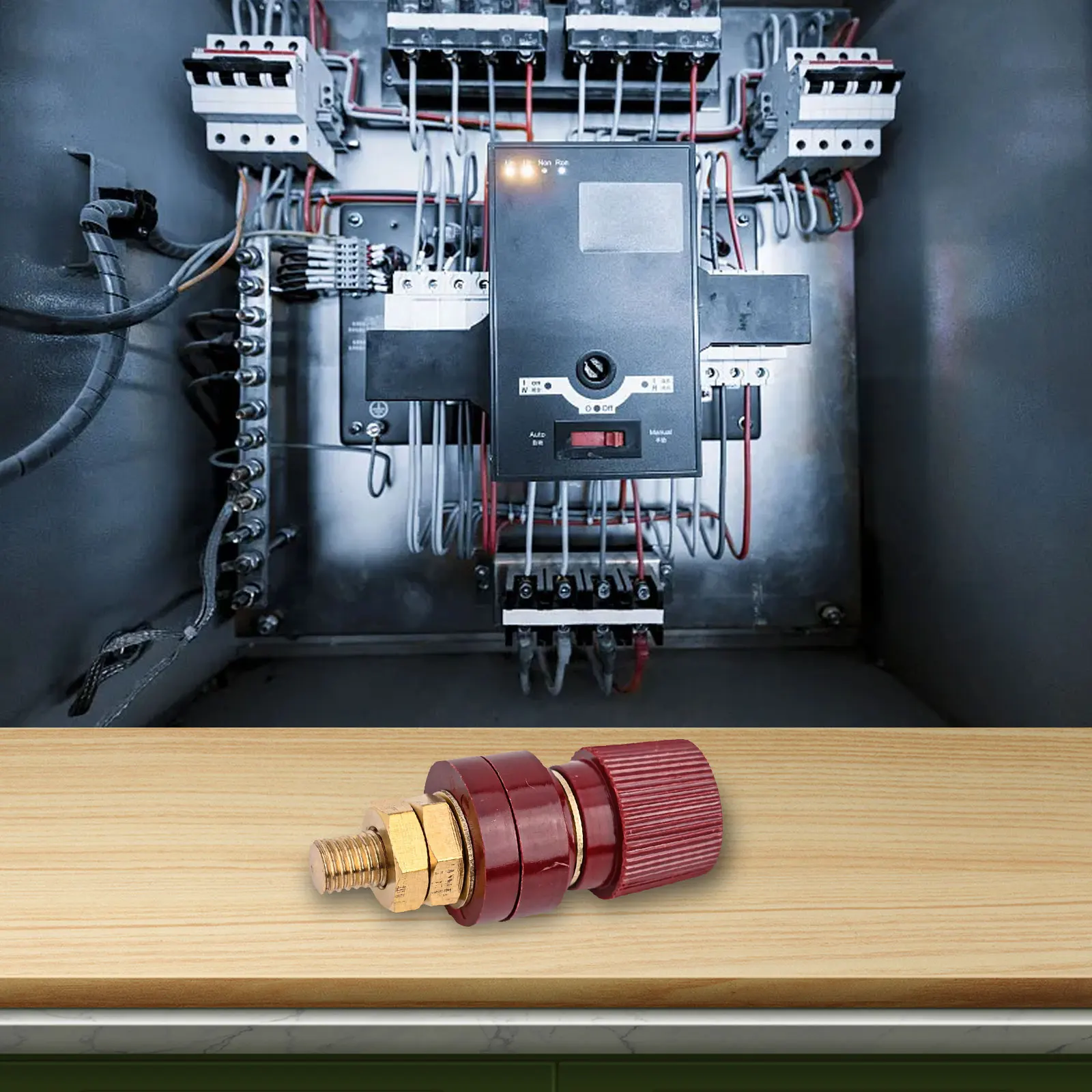 For Charging Generators Insulated Binding Post 200A Binding Post For Charging For Welding Red Black Non slip Thread Design