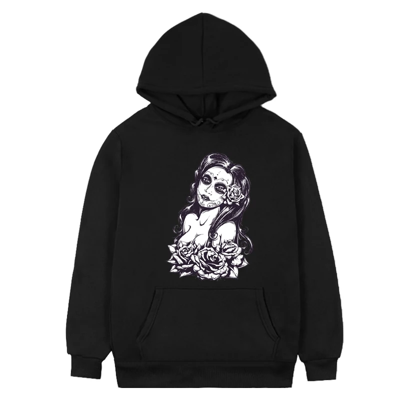 

Sexy Girls Holy Death Mexicana Style Hipster Cartoon Kawaii Clothes Cool Unique Pair Sweatshirts Unisex Trending Street Fashion