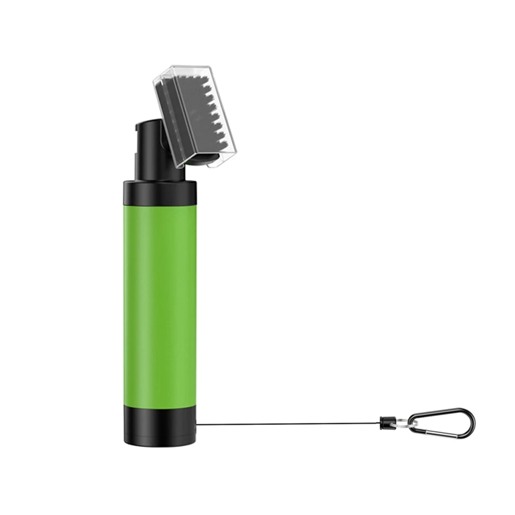 

Golf Club Cleaner Brush and Microfiber Towel Cleaning Kit,Groove Sharpener Brush with Water-Spray Bottle Golf Tool Green