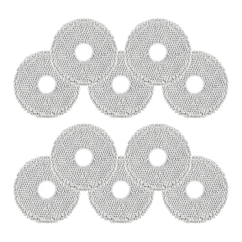 Fregona lavable para Robot aspirador, paquete de 10 mopas para Dreame L10s Ultra/L10s Pro Ultra/L20 Ultra/L10s Pro Ultra Heat/Xiaomi X10 +
