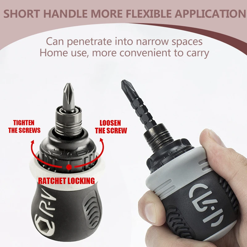 Dual Purpose Slotted/Phillips Screwdriver Set Expansion Screwdriver Cross Word Ratchet Screwdriver Hand tools