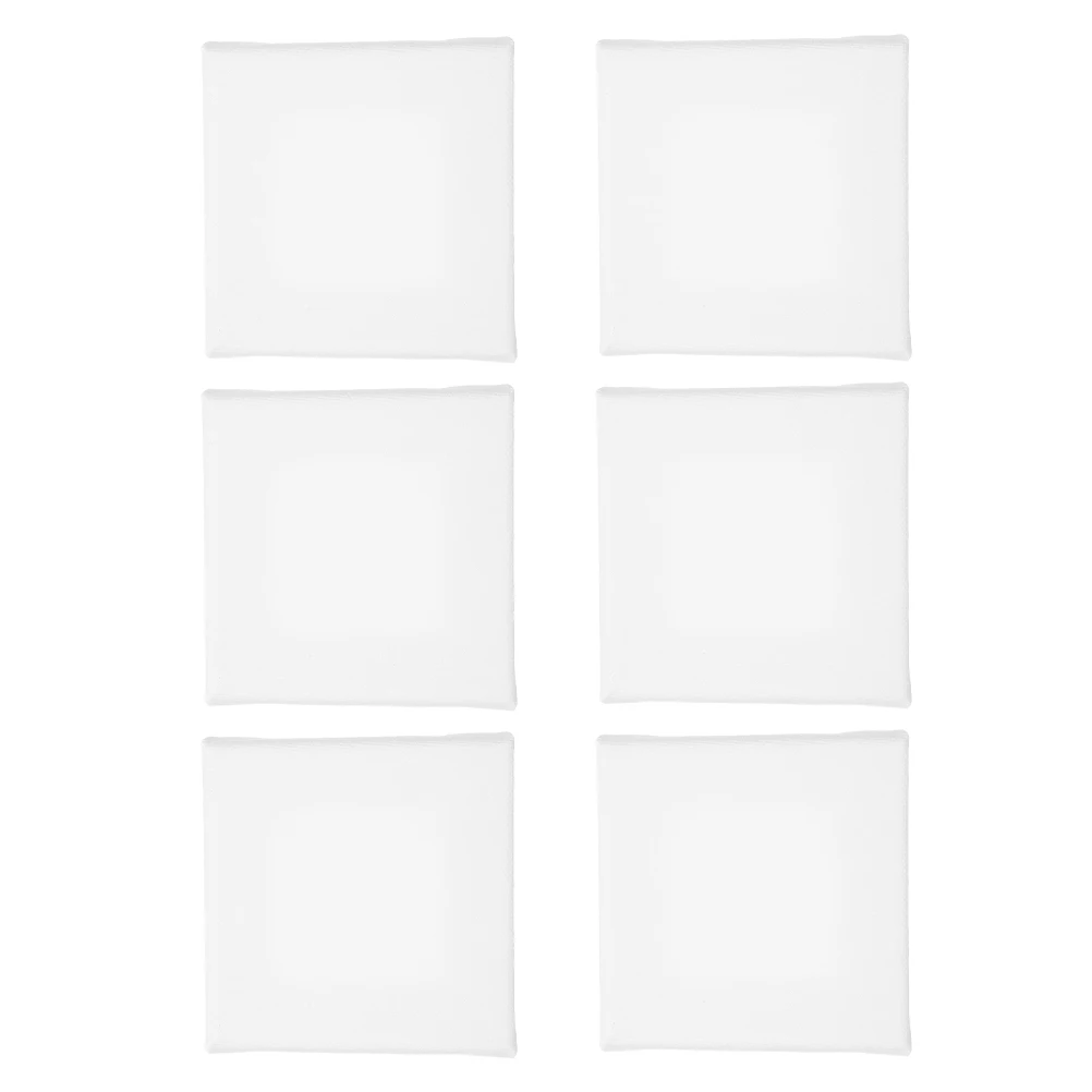 

6pcs Mini Canvas Frame Oil Painting Boards Bulk Cotton Wood Framed Blank Canvases Small Paint Canvas Sets Art Supplies