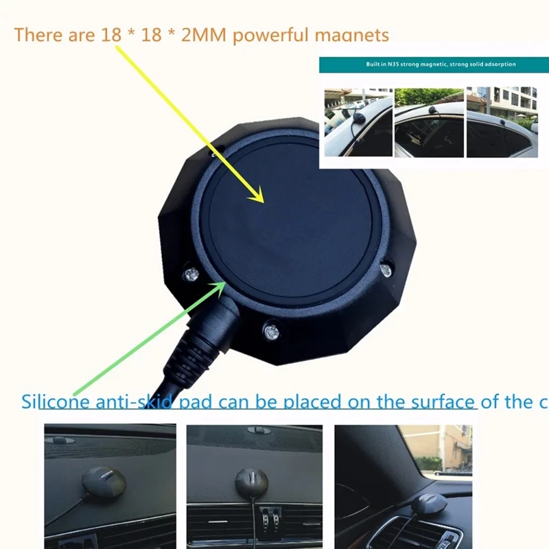 Black Plastic New USB GPS GLONASS Receiver GNSS Receiver Module Antenna, Replace Bu-353S4, BU353S4, 0183NMEA USB Protocol