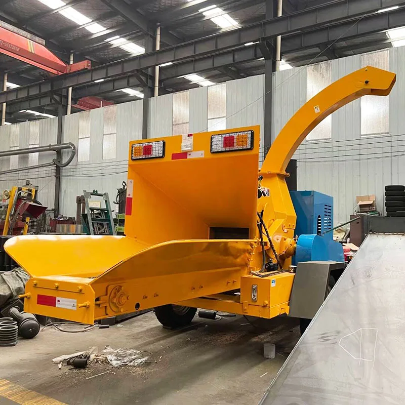 1t/h-5t/h Electric Wood Chipper and Shredder for Various Wood Waste Tree Branches Timber Recycling Biomass Applications