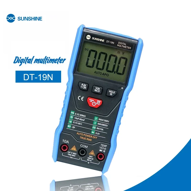 Sunshine DT-19N mini intelligent digital multimeter for mobile phone current and voltage resistance detection