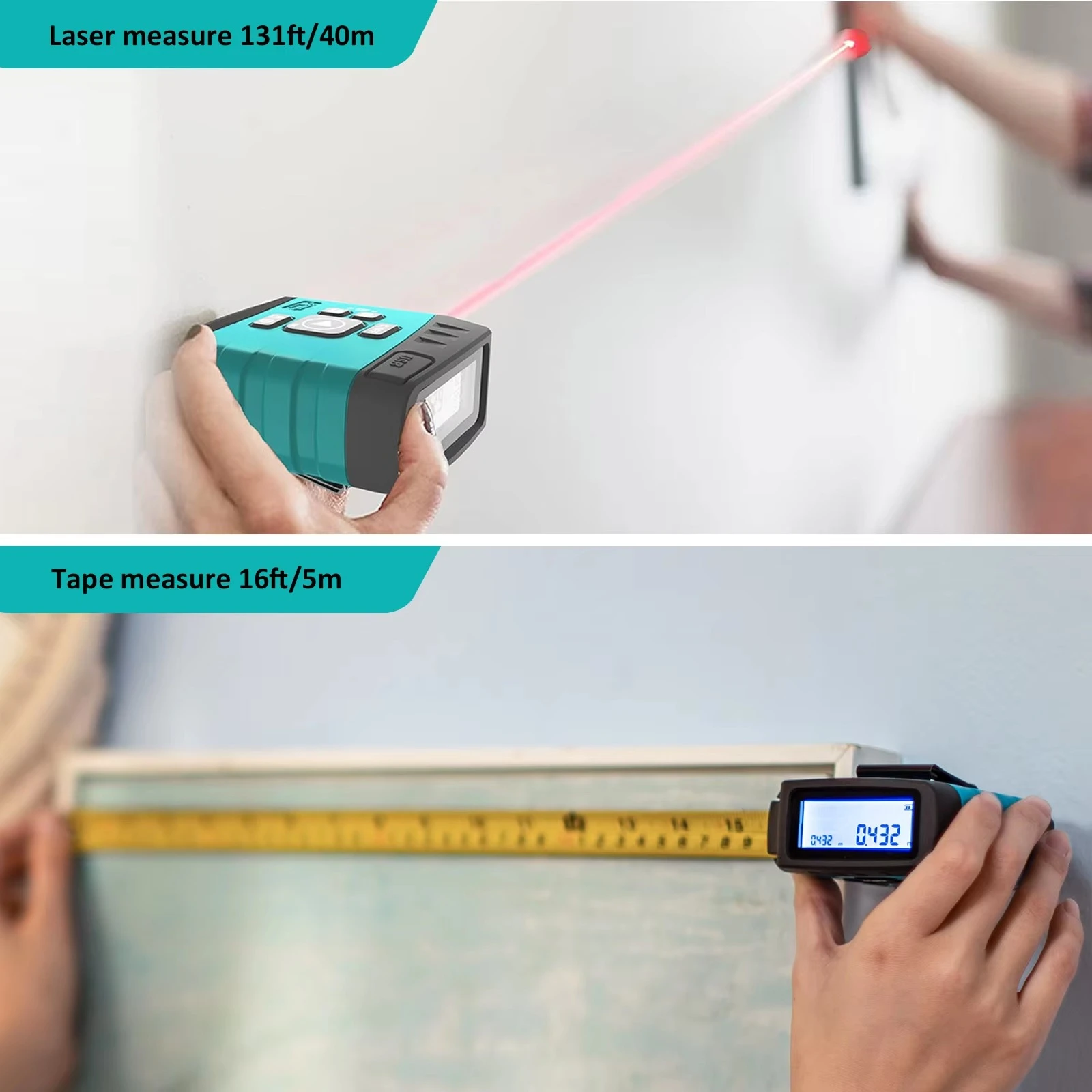 DT20 Smart 3-in-1 Digital Tape Measure Convenient 3D Laser Tapes for Efficient Measurement