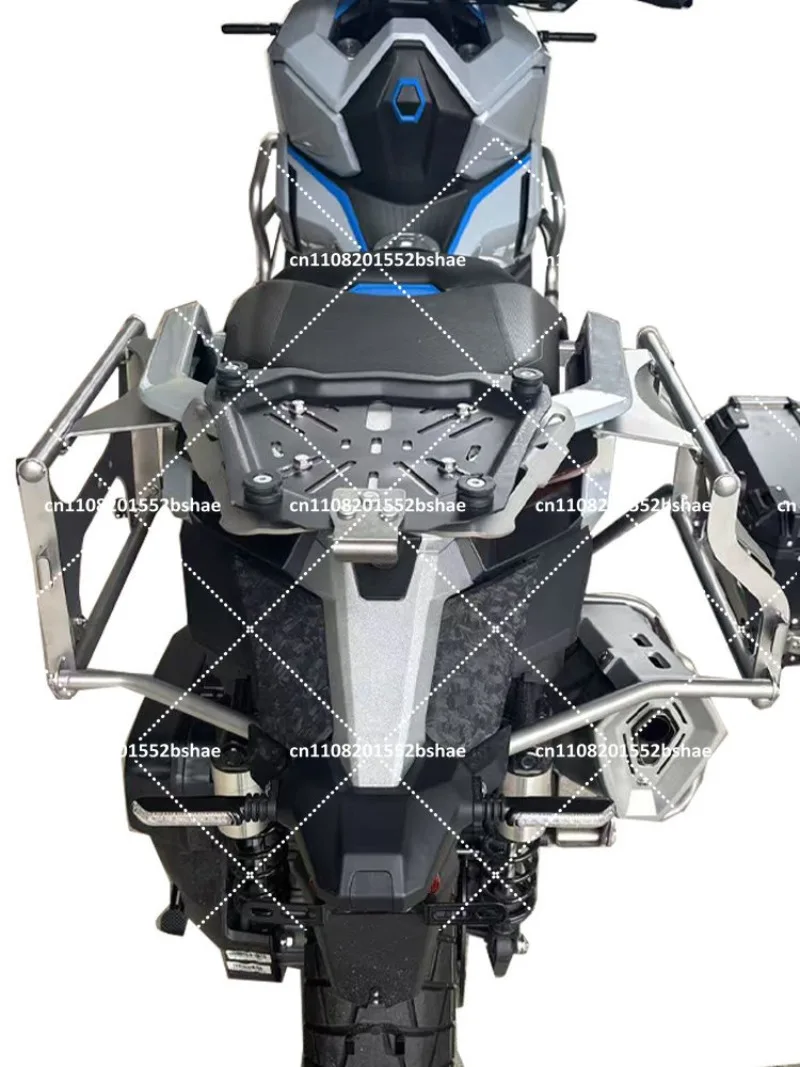 Stainless Steel Rear Luggage Rack Side Bag Bracket for Universal Motorcycle Top Box Mount Plate